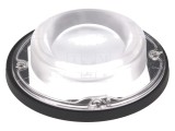 Lentilă LED rotundă silicon transparent neagră