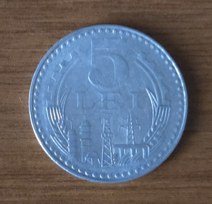 5 lei 1978, RSR / Rom&acirc;nia, stare bună