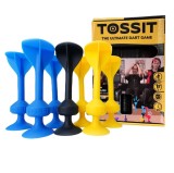 Joc de darts cu ventuze, Tossit, 7 buc, Albastru-Galben
