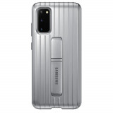 Cumpara ieftin Husa Cover Hard Samsung Standing pentru Samsung Galaxy S20 Argintiu