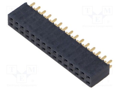 Conector SAMTEC şiruri pini mamă PIN 30 2,54mm aurit THT soclu foto