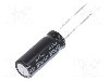 Condensator electrolitic, 2,2mF, 6,3V DC, -40...105&deg;C, NICHICON - UHE0J222MPD1TD