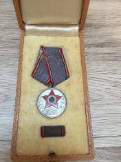 Medalia Fortele Armate ale RPR-a X a ANIVERSARE-1943-1953 cu bareta foto