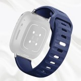 Curea silicon, compatibila Garmin Vivoactive 3, telescoape QR, Navy Grip