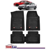 Covorașe Auto TeamCar&reg; Tip Tăviță Compatibile Honda Civic 11 (2021+) - Sedan, Cauciuc