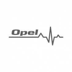 Sticker auto &amp;#039;&amp;#039;Opel life&amp;#039;&amp;#039;, 20x7 cm, Gri foto