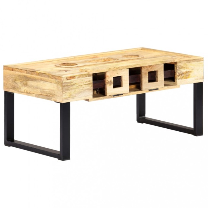 vidaXL Măsuță de cafea stil casetă, 100x52x45 cm, lemn masiv de mango 282764