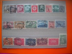 HOPCT LOT NR 636 GERMANIA REICH -21 TIMBRE VECHI-STAMPILAT