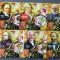MALAWI-CIUPERCI-SET A 8 M/Sh.NEOBLITERATE DANTELATE-MNH**- EP 020