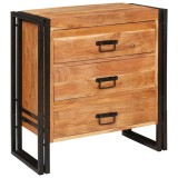 VidaXL Bufet cu sertar Maro 66 x 33 x 70 cm lemn masiv de acacia 4016720
