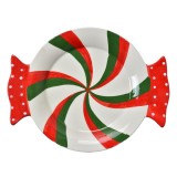 Cumpara ieftin Bol ceramica multicolora Candy 27x20x3 cm