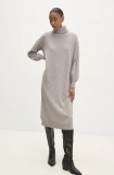 Answear Lab rochie culoarea gri, midi, oversize