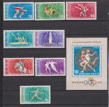 UNGARIA 1968 MI. 2434 - 2441 +BL. 65 MNH