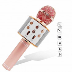 Microfon Profesional Karaoke Smart WS-858 Hi-Fi Conexiune Wireless foto