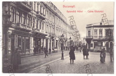 5402 - BUCURESTI, Victoriei Ave. street shops, Romania - old postcard - unused foto