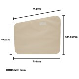 Geam lateral mobil cabina patrata UTB U-650, tip vechi, 714x611,5x5 mm