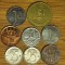 R08 Belgia -set colectie 8 monede diferite- 25 + 50 centimes + 1 &amp; 5 franc -superbe!