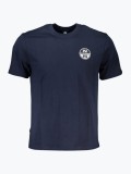 Tricou barbati cu decolteu la baza gatului si logo bleumarin inchis (Marime: M), North Sails