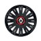 Set 4 capace roti Negre Cu Inel Rosu Active R16 Compatibil Cu Renault