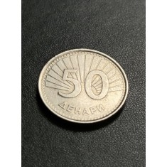 B 11-C-3 Moneda 50 Denari 2008 Macedonia de Nord
