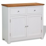 vidaXL Dulap, 90x33,5x83 cm, lemn masiv de stejar 247123