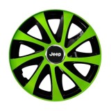 Set 4 capace roti extra drift green R15 Compatibil Cu Jeep