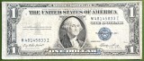 1 DOLLAR 1935 ,,SILVER CERTIFICATE&quot; STATELE UNITE/ SIGILIU ALBASTRU (BLUE SEAL)!
