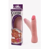 Dildo Clasic Flexibil, Natural, 18.5 cm