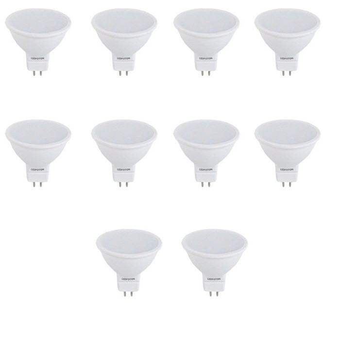 Set 10 spoturi LED 6W 12V lumina calda