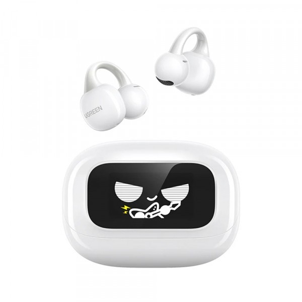 Handsfree Bluetooth UGREEN S6 ClipBuds Magic WS208, TWS, Alb