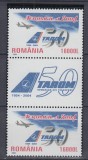 2004 LP 1646 LP 1646 a TAROM - 50 DE ANI EXISTENTA SERIE+SERIE CU VINIETA MNH, Nestampilat