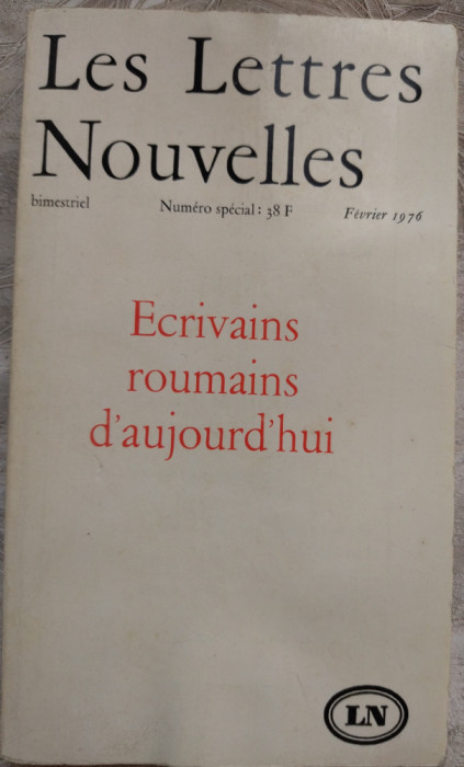 LETTRES NOUVELLES 1976:Nichita Stanescu/Daniel Turcea/Mazilescu/Dimov/M.Ivanescu