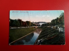 Bucuresti - Cheiul Dambovitei - carte postala interbelica circulata foto