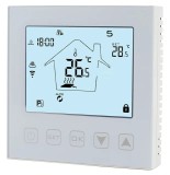 Termostat cu fir HY-WHITE pentru centrala termica pe gaz controlat prin Wifi si Internet compatibil Alexa Google Home