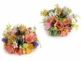 Cumpara ieftin Set 2 candele Flori 17x7 cm