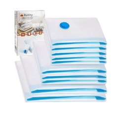 Saci de vidat, set 10 bucati, 4 dimensiuni diferite, reutilizabili, utilizare universala, transparenti