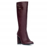 Cizme piele naturala Urania Burgundy - sau Orice Culoare