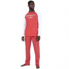 Pijama barbati Brave Soul Christmas Naughty List - super model - S-M-L-XL