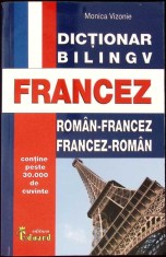 DICTIONAR BILINGV ROMAN-FRANCEZ, FRANCEZ-ROMAN-MONICA VIZONIE-259260