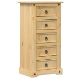 Cumpara ieftin Noptiera Corona, 53x39x103 cm, lemn masiv de pin