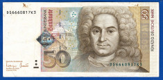 (5) BANCNOTA GERMANIA - 50 MARK 1996 (2 IANUARIE), PORTRET BALTHASAR NEUMANN foto