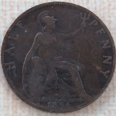 (M2056) MONEDA ANGLIA - HALF PENNY 1896, REGINA VICTORIA