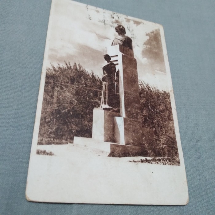 CARTE POSTALA 1946 CONSTANTA-STATUIA LUI EMINESCU CIRCULATA