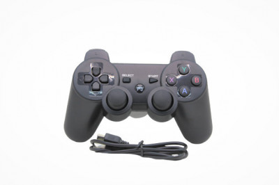 Maneta ps3 wireless, joystick pentru consola Playstation 3, negru foto