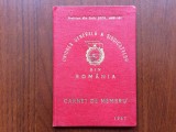 Carnet de Membru Uniunea Generala a Sindicatelor 1967 RSR perioada comunista