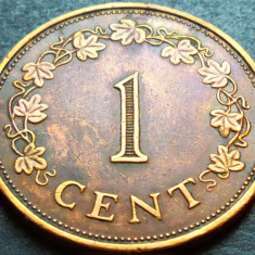 Moneda EXOTICA 1 CENT - MALTA, anul 1972 *cod 45