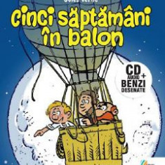 Cinci saptamani in balon + CD - Jules Verne