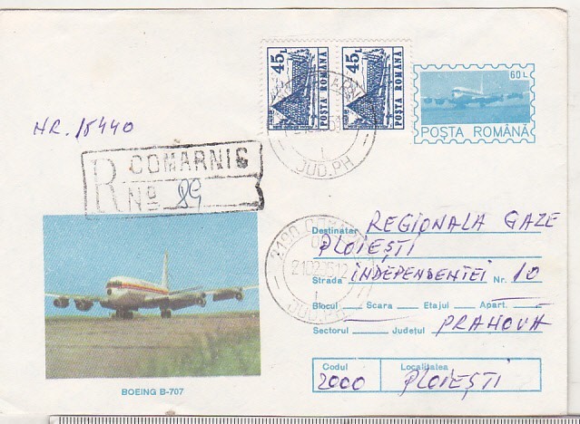 bnk ip Aviatie - Boeing B-707 - circulat - 105/94