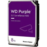 HDD Video Surveillance WD Purple 8TB CMR, 3.5, 256MB, 5640 RPM, SATA, TBW: 180 &quot;WD85PURZ&quot;