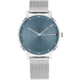 Tommy Hilfiger Pippa 1782149 Ceas Damă Quartz Cadran Albastru Brățară Mesh Argintie 35mm